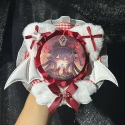 cute Angel wings badge holder,Furry ears DIY badge Badge Rosette,handmade Ita bags Accessories,Fill Ita bag,Anime cosplay crafts
