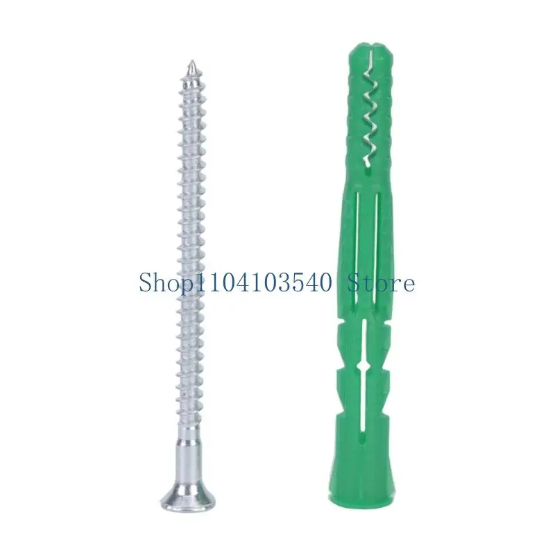 02DC 50Pieces Nylon Expansion Bolts Expansion Plug Tube 8mm For Quick And Simple Mounting Of Heavy Object Installation