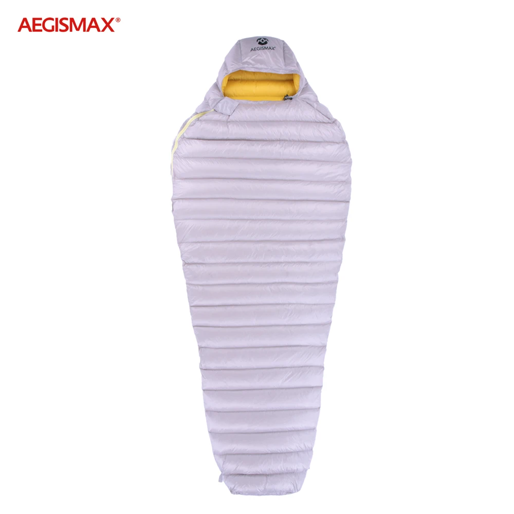 

AEGISMAX LETO Outdoors White Goose Down Sleeping Bag Waterproof Camping Travel 36℉~45℉ Small Packing Down Sleeping Bag FP700+