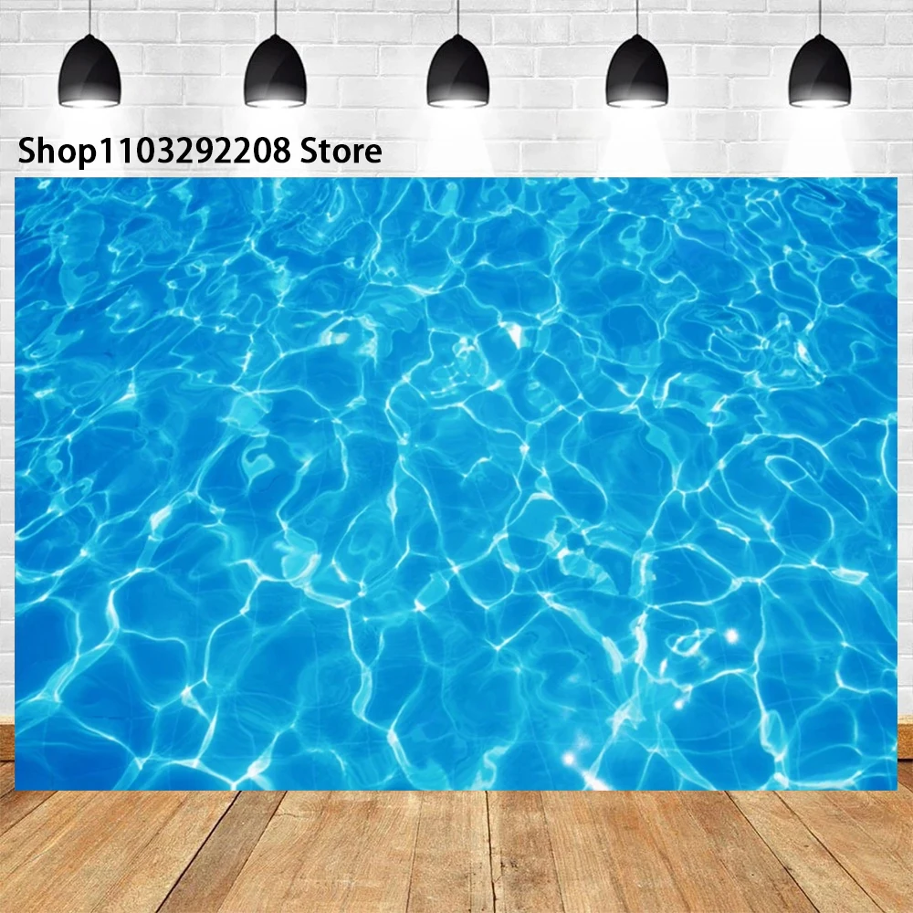 Underwater World Seabed Theme Ocean Undersea Sunlight Deep Blue Water Sun Ray Baby Portrait Photography Background Photo Studio