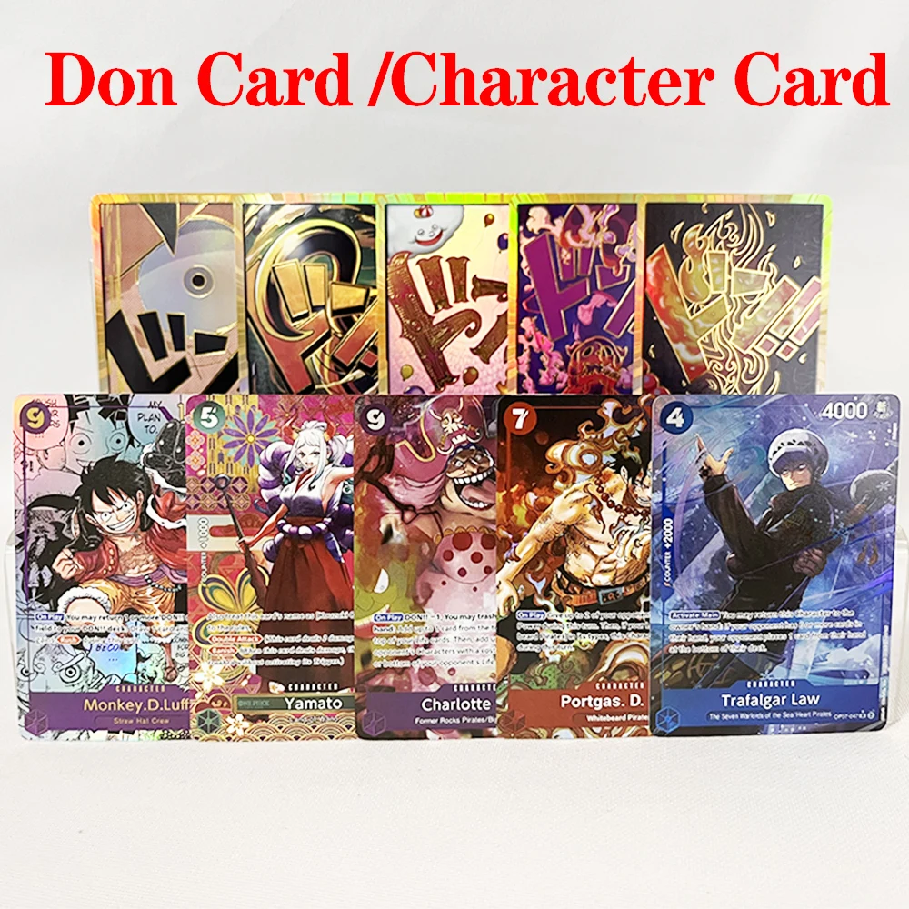 

Anime One Piece Proxy Game Card/ GOLD DON!! PRB-01 English PTCG Collection Card Luffy/Ace/Linlin/Yamato/Law OPCG Best Gifts