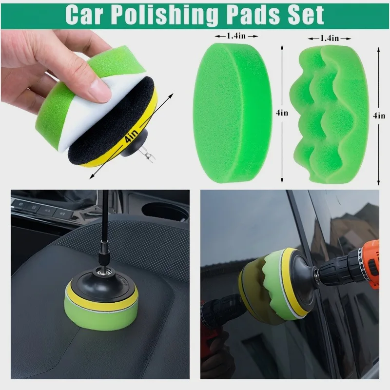 

FCLUSLL 23-Piece Car Cleaning Kit – Soft Bristle Brushes for Interior, Exterior & Wheels, No Battery Needed, All-in-One Detailing Tools Set