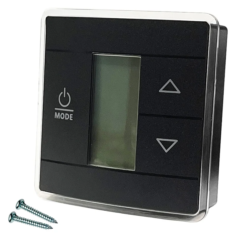 

RV Single Zone Wall Thermostat Single Zone Thermostat Control Kit For Dometic RV Black