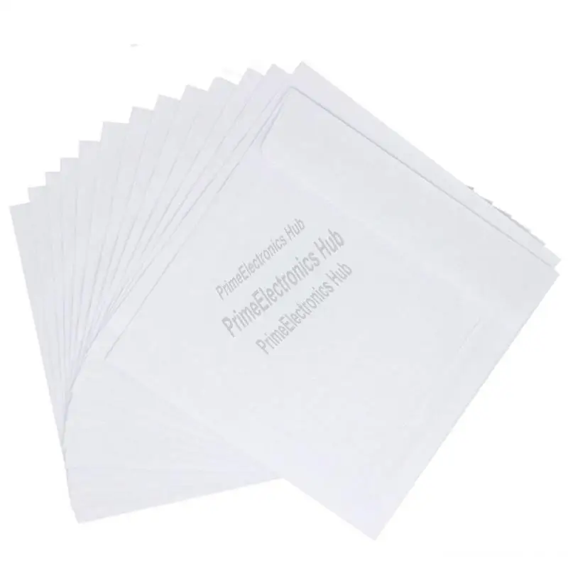 

Рукава для компакт-дисков, DVD CD Media, бумажные конверты, держатель рукавов с прозрачным окошком и закрытым клапаном, белый, упаковка из 100 шт.