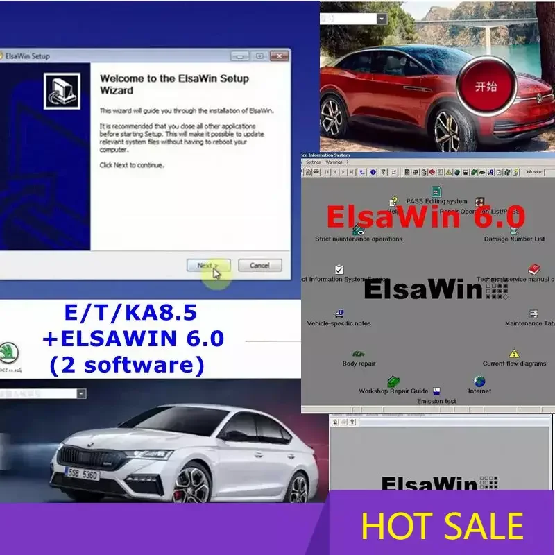 

2024 Elsawin 6.0 + ET/KA 8.5 Group Vehicles Electronic Parts Catalog Support ForV/W+AU//DI+SE//AT+SKO//DA Auto Repair Software