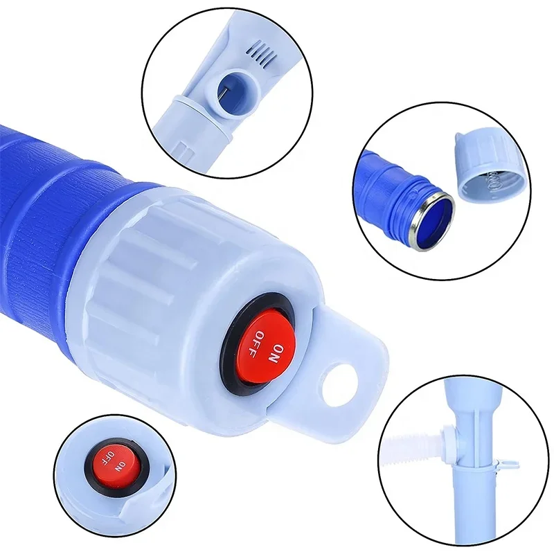 Portable Electric oil siphon pump rechargeable battery operated powered liquid stick oil transfer pump lithium  barrel pum