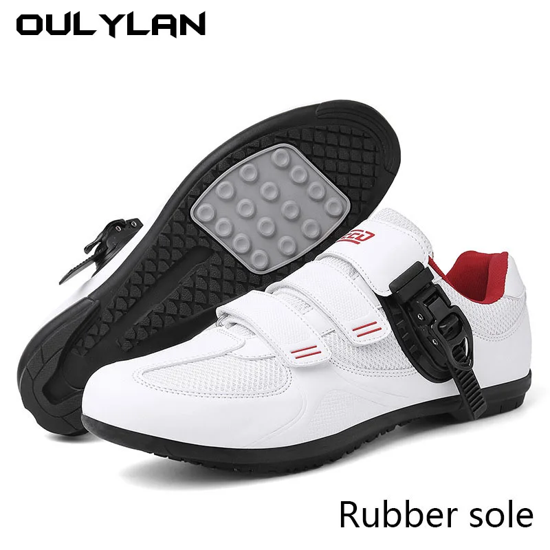 Lock-Free Cycling Shoes Flat Pedal Shoes Men Bike Cleat Sneaker MTB Bicycle Biking Women Breathable Indoor Boots