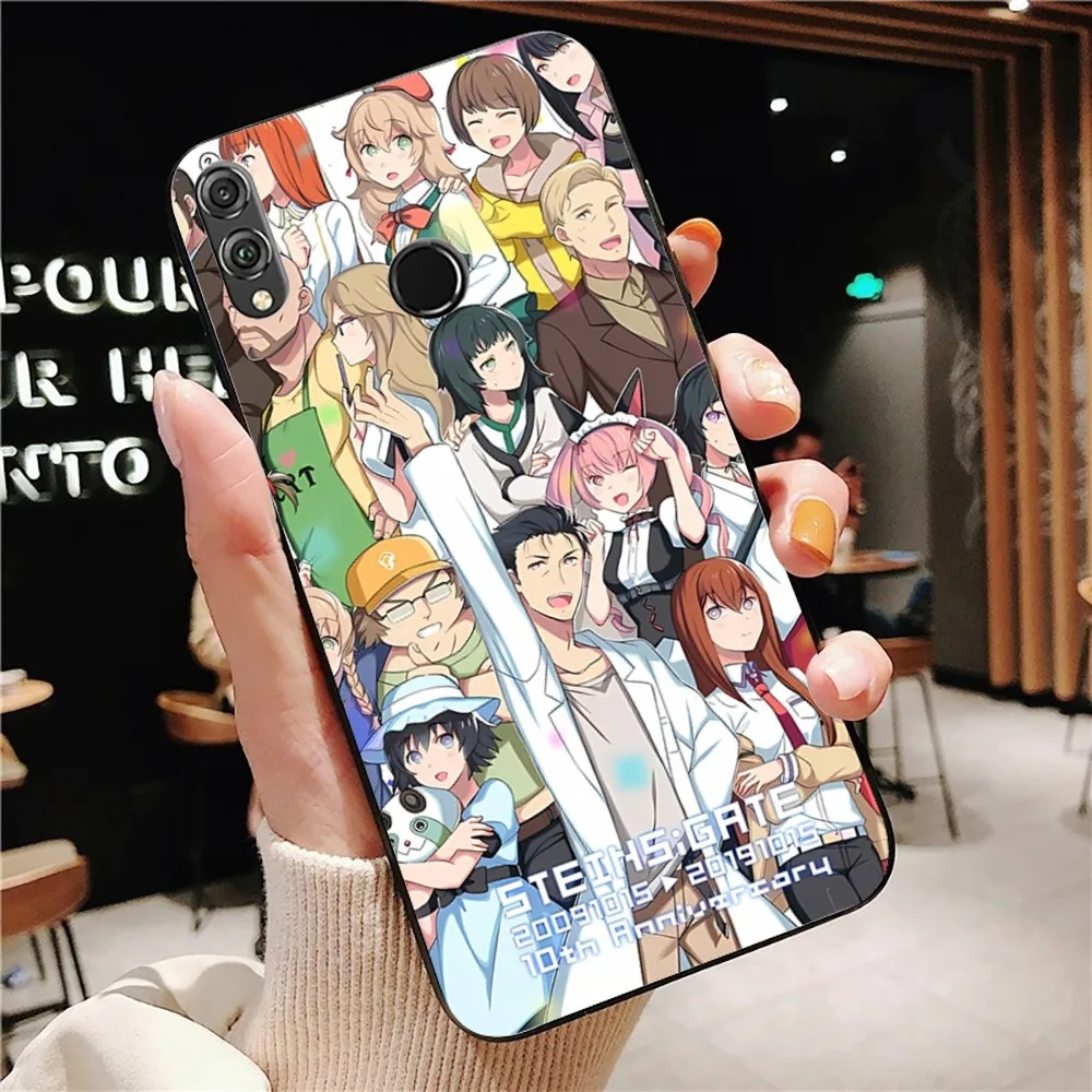 Anime Steins Gate Phone Case For Huawei Honor 10 Lite 9 20 7A 9X 30 50 60 70 Pro Plus Soft Silicone Cover