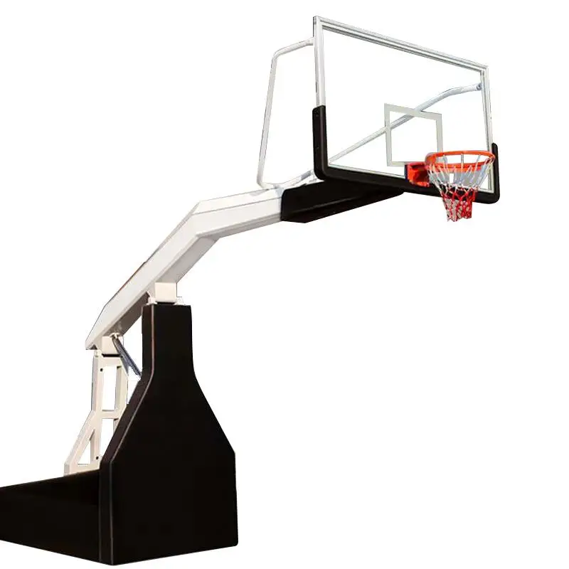 QuickdunK Hydraulic Height Adjustable Basketball Hoop Stand