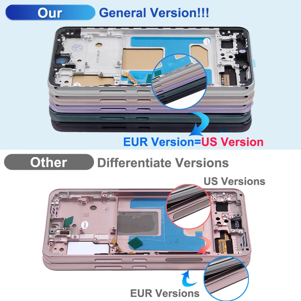 S22 For Samsung Tested For S22 5G S901B S901U S901W S901N S901E LCD Display Touch Screen Digitizer Assembly Replacement