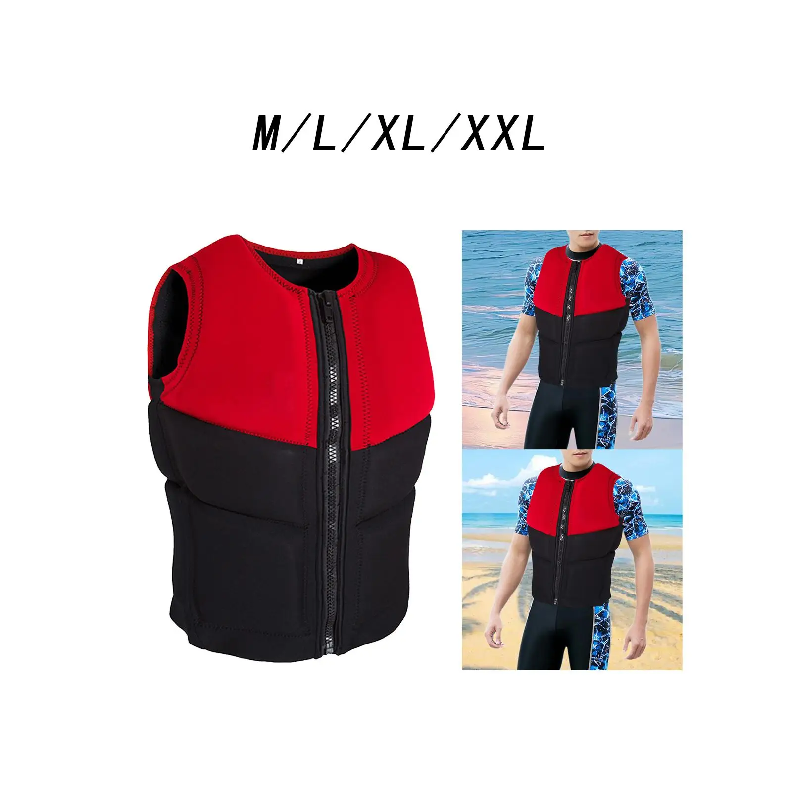 

Swim Jacket Neoprene Sports Gear Portable Survival Suit Buoyancy Vest for Outdoor Wakeboarding Water Sports Snorkeling Rafting