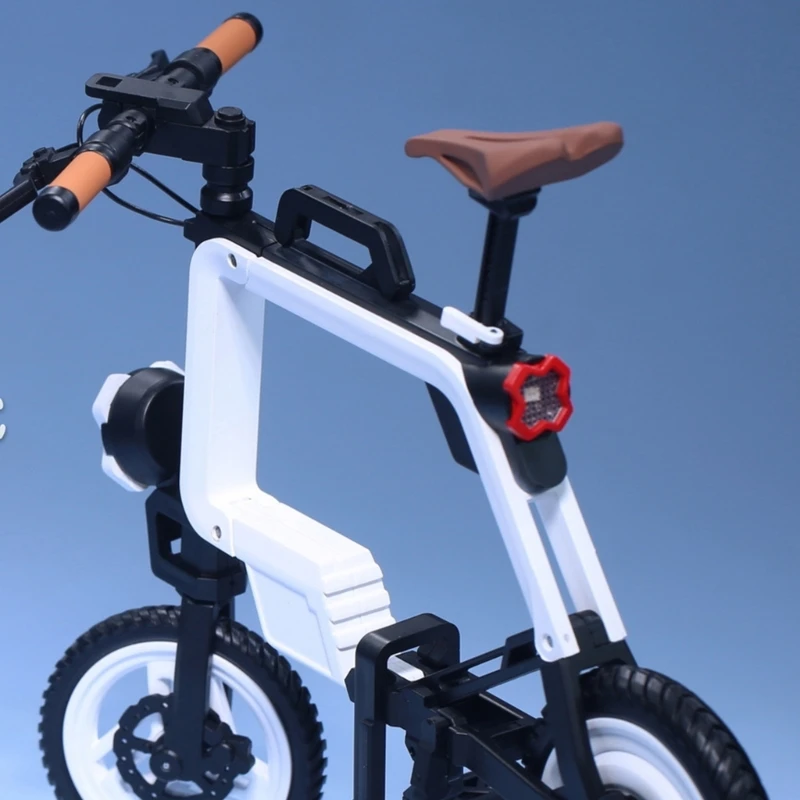 XXFE 1/6 Scale Bike Model Foldable Bike Toy With Authentic Design Great For Toy Photography And Displays