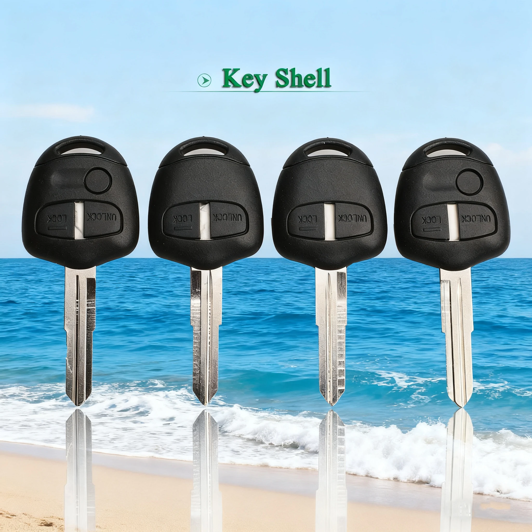 

Jingyuqin 10 шт. 2/3 кнопки для Mitsubishi Lancer EX Evolution Grandis Outlander удаленный корпус ключа автомобиля с лезвием MIT8/11