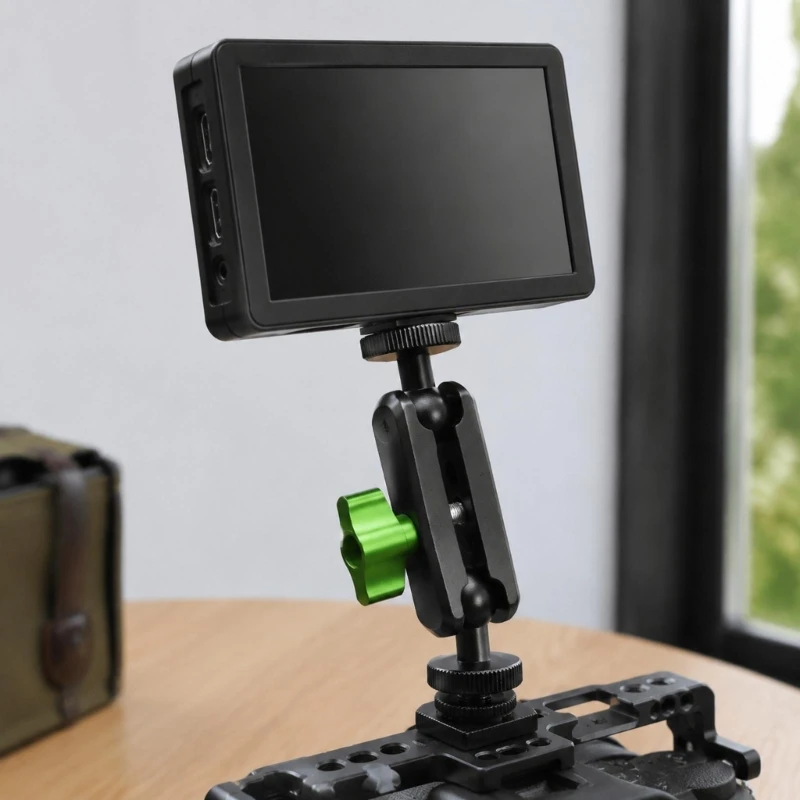 Two-Ball-Head Camera Mount with 360-Degree Adjustment, 1/4