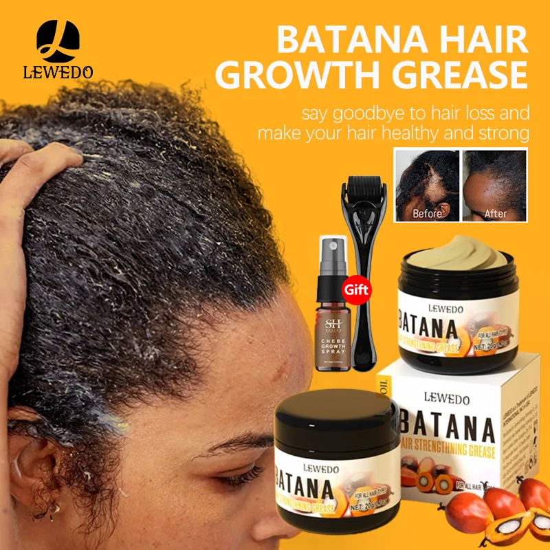 Hair Butter Cream Organic Batana Solid Oil Hair Growth Butter Hair Mask  100% Natural Moisturize Repair Increase Hair Thickness