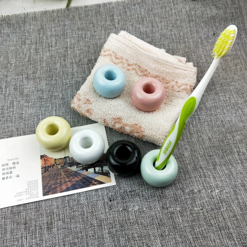 

Multi- Creative Ceramic Toothbrush Holder Rack Bathroom Shower Tooth Brush Stand Shelf Bath Bamboo toothbrush Men fermal shoes