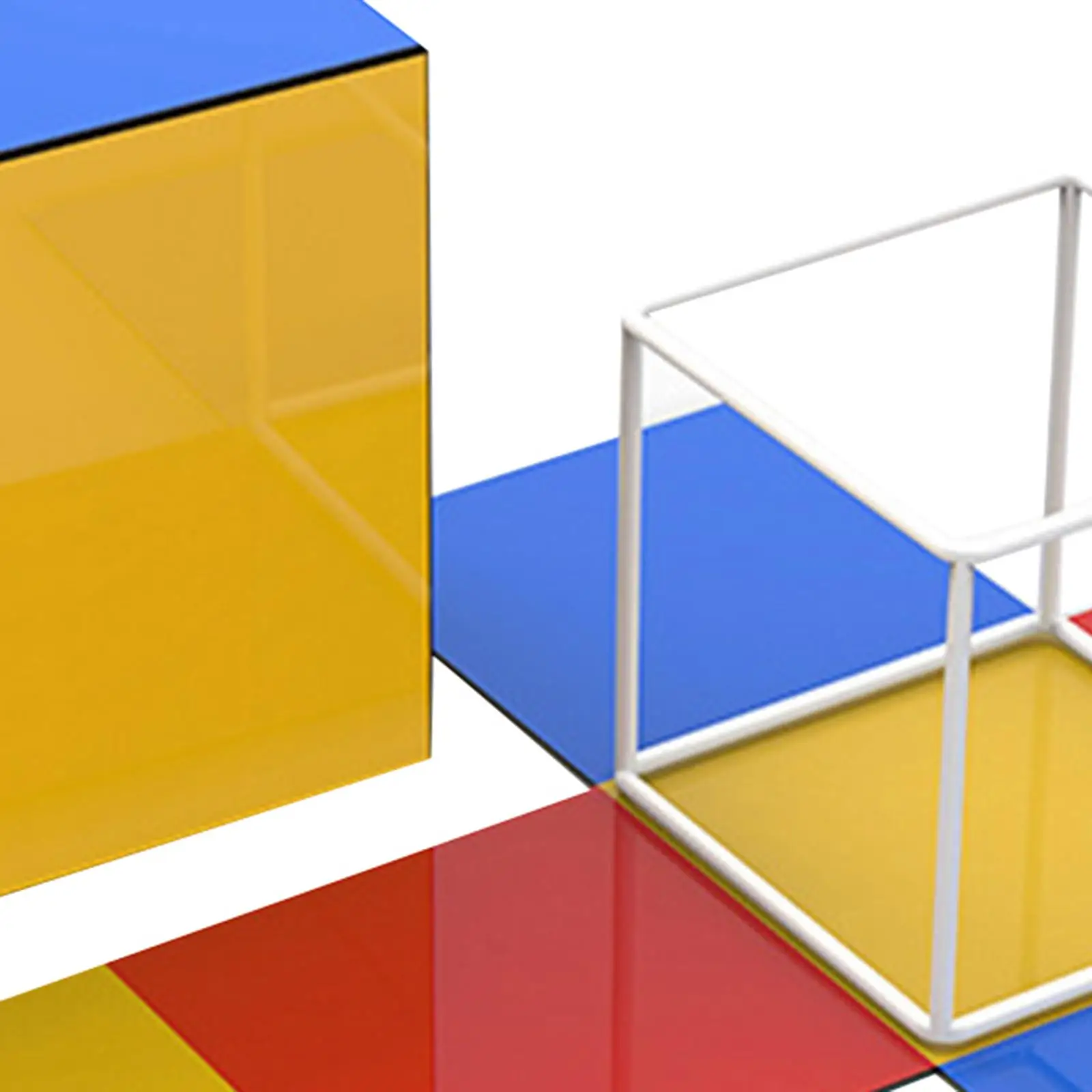 2x 기하학적 모양 블록 수학 장난감 홈 스쿨 활동을위한 수학 교사 용품 교실 초등 학생 학교 용품