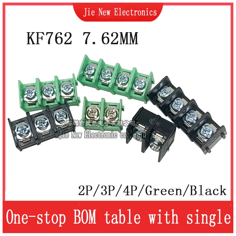 10Pcs High Quality 300V/20A 7.62 mm KF7.62 - 2P 3P 4P Screw Terminal Block Connector 7.62mm Pitch 10Pcs High Quality 300V/20A