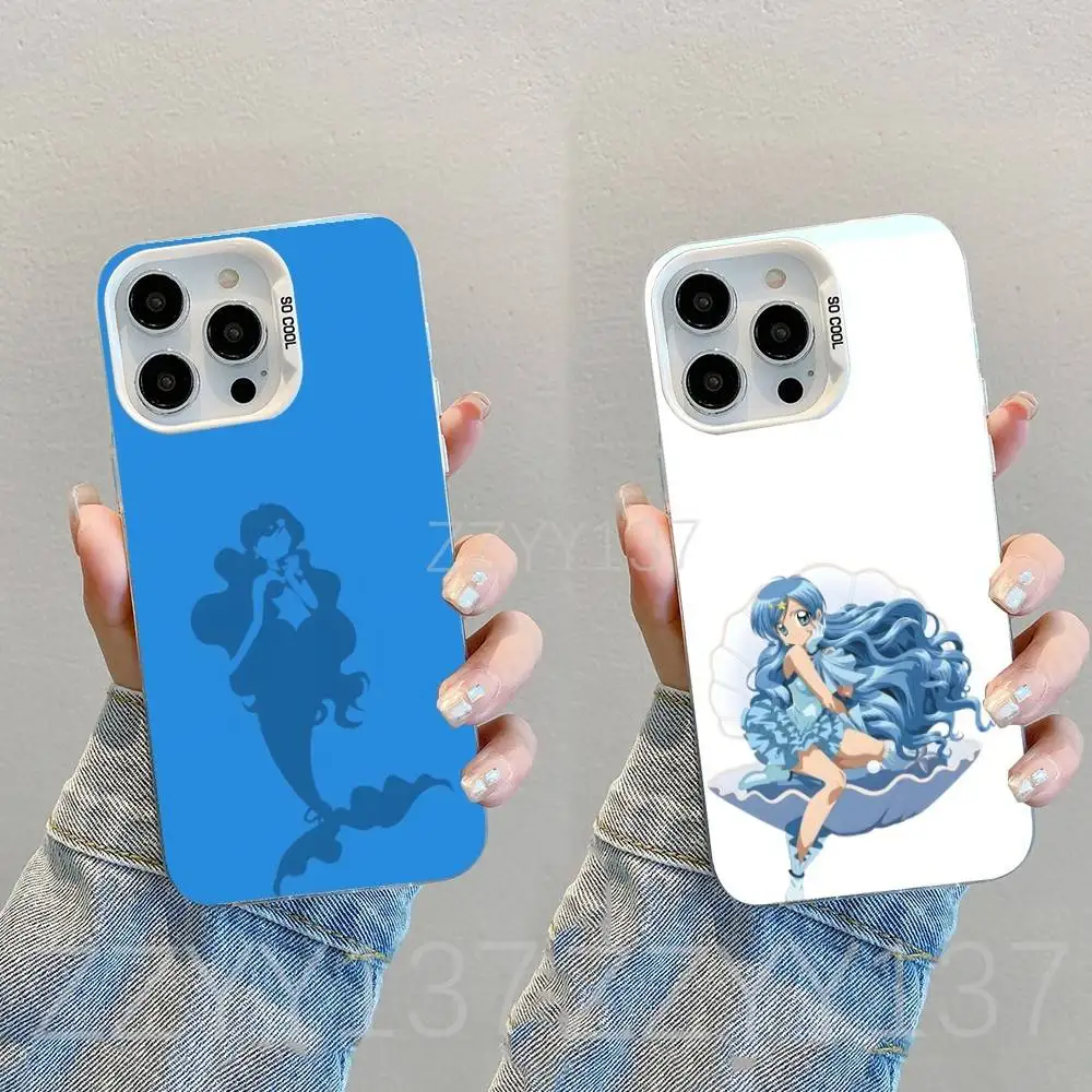 

Mermaid Melody Phone Case For iPhone 16,15,14,13,12,11,8,7,Pro,Max,Plus,Mini,XS,SE White Candy Matte Shockproof Cover