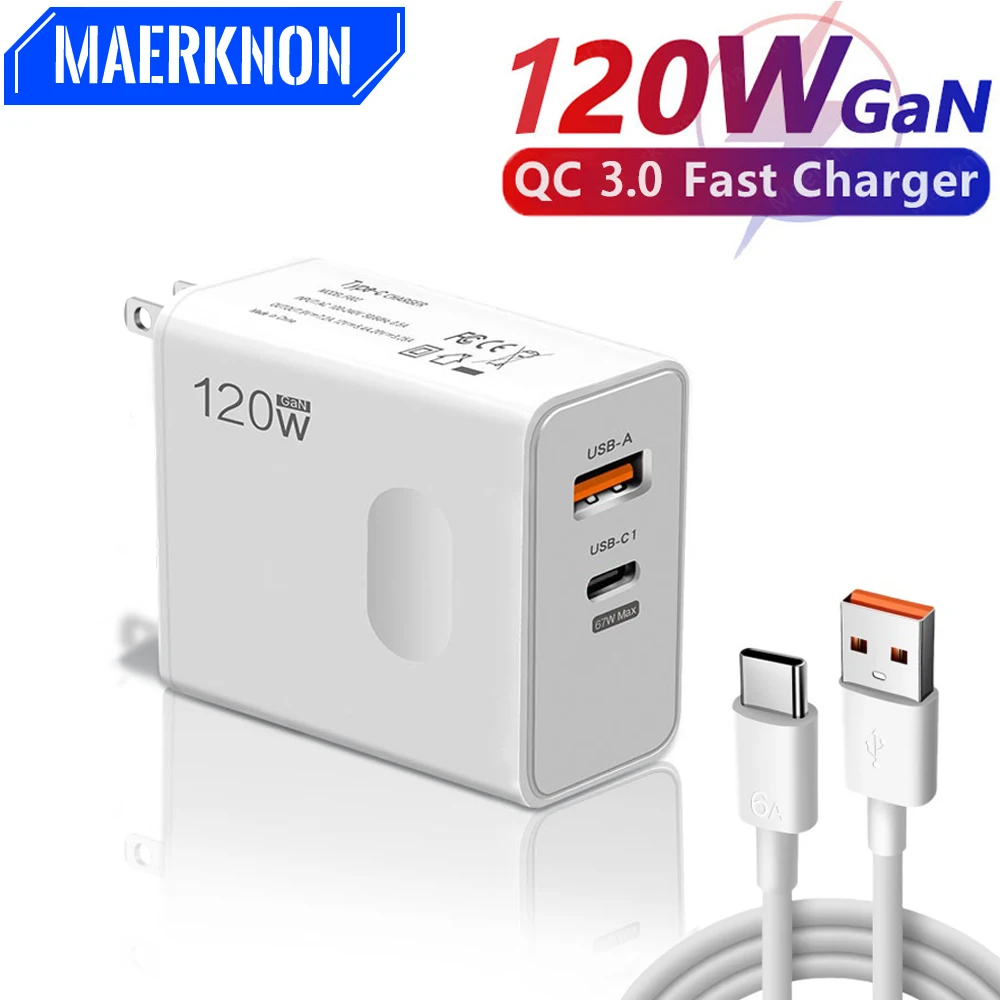 120W Qc 3.0 Usb Gan… - image