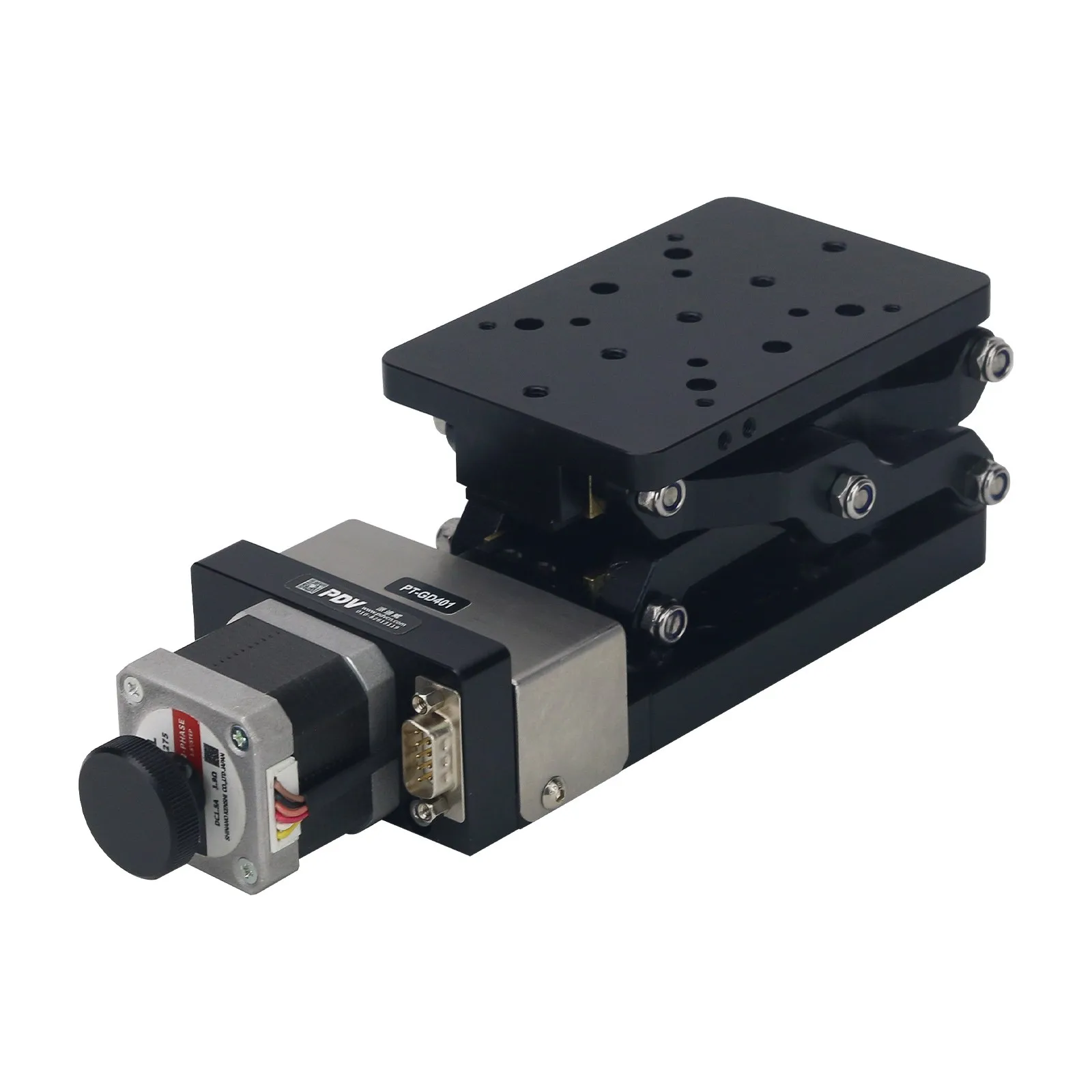 

PT-GD401 Electric Lifting Platform Z-axis Motorized Lab Jack Sliding Rail 60mm Travel For Laboratory Equipment