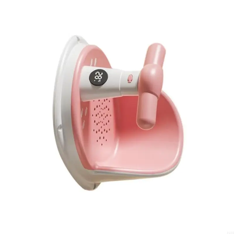 Temperature Sensing Baby Bath with Anti Tip Structure Infant Bath Chair Build In Water Temp Alert Ergonomic P31B view 4
