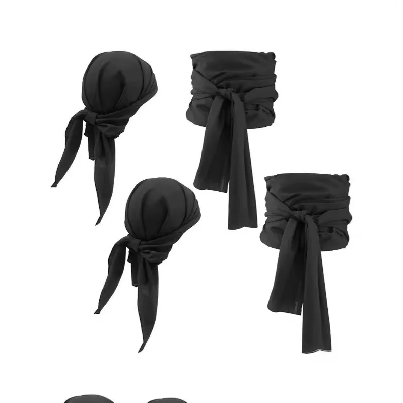 Halloween Pirate Costume Medieval Renaissance Line Pirate Headscarf and Belt Clothing Accessories