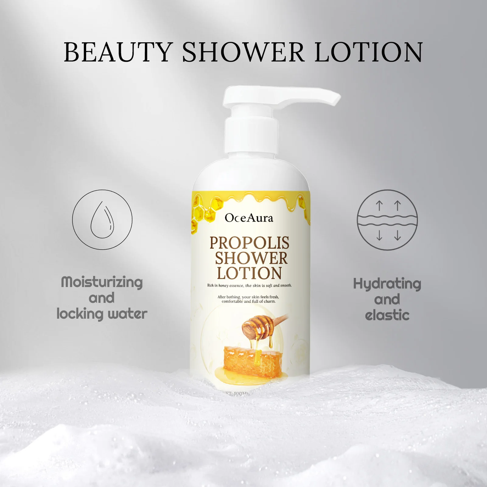 Propolis Body Wash Deep Cleansing Exfoliator Moisturizing Brighten Skin Care Improve Dullness Chicken Skin Removal Bath Lotion