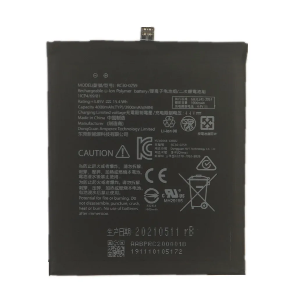 New 100% Original 4000mAh Battery For Razer Phone 2 phone2 RC30-0259 1ICP4/69/81 Mobile Phone Replacement Bateria