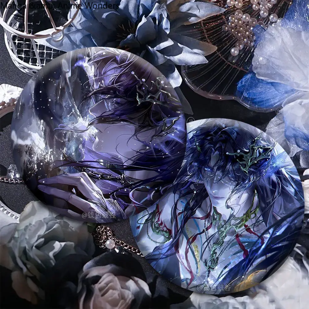 

58mm Love and Deepspace Rafayel Cosplay Badge Brooch Backpack Pendant Decoration Game Anime Birthday Gift Halloween 2pcs