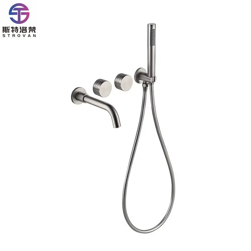 

Bathroom Wall Mounted Conceal Bathtub Shower Faucet Mixer Tap