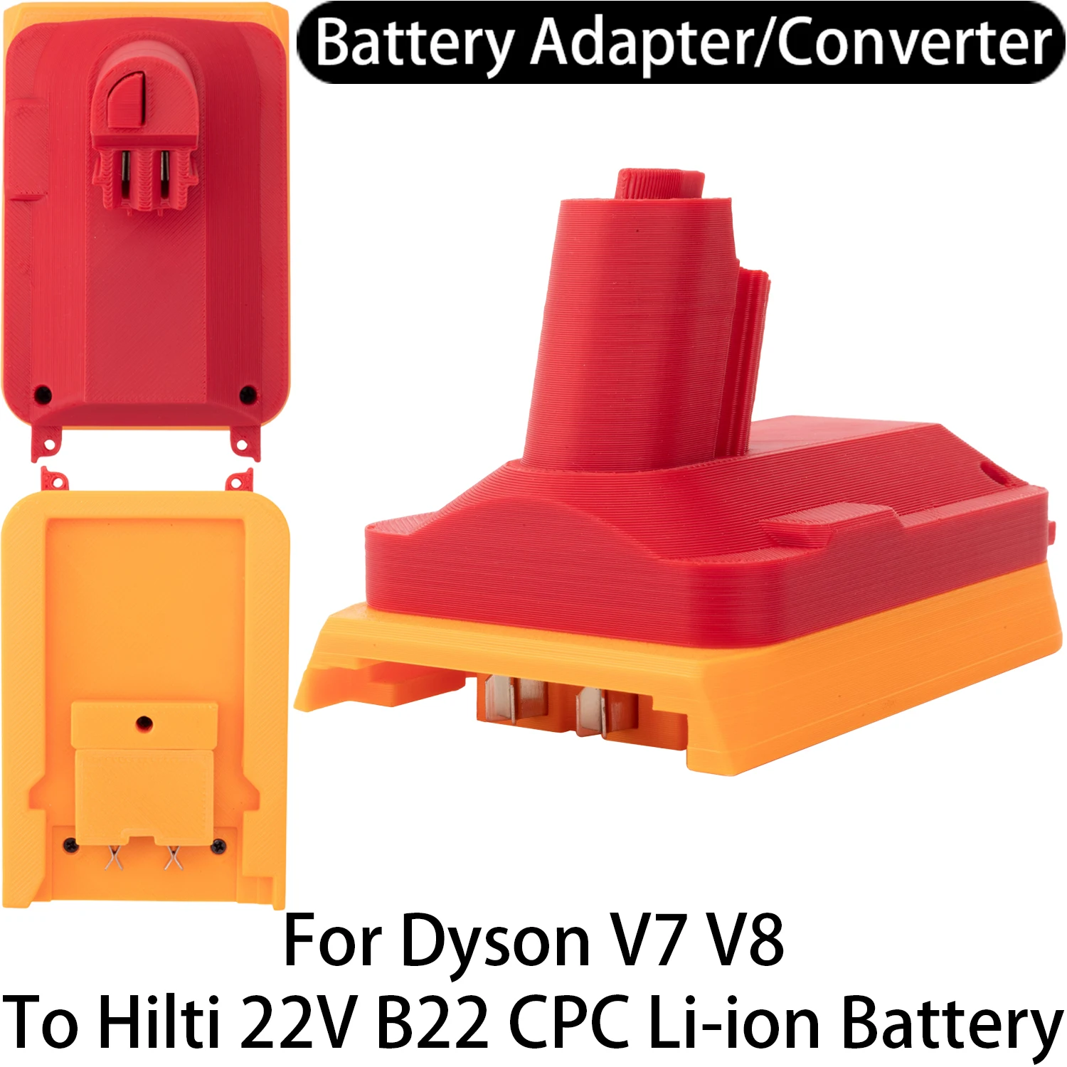 Batterieadapter-Konverter für Dyson V7 V8 Staubsauger zu Hilti 22V B22 CPC Li-Ionen-Akku Adapter-Konverter Zubehör B22-4.0