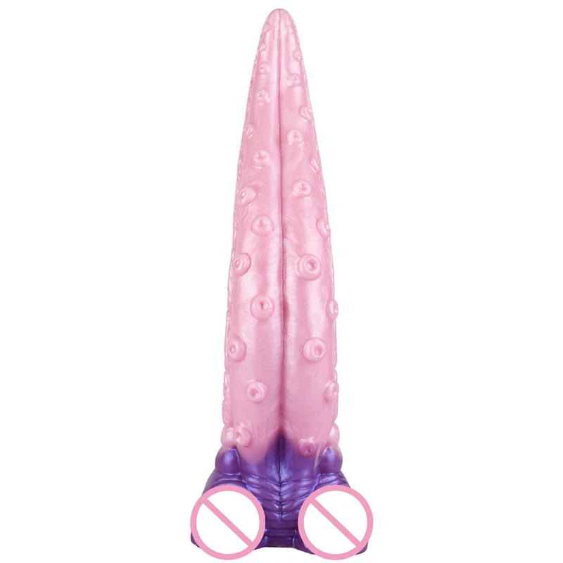 28*5.1cm Tentacle Tongue Soft Dildo Women Masturbator Artificial Penis Adult Sex Toys for Female Gay Anal Masturbation Sexshop