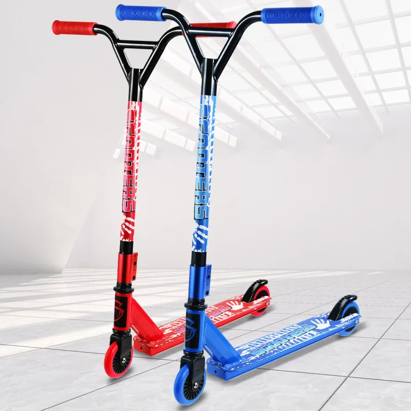 

Cross-border two-wheeled competitive scooter for adult transportation, foreign trade custom-made stunt single-legged scooter