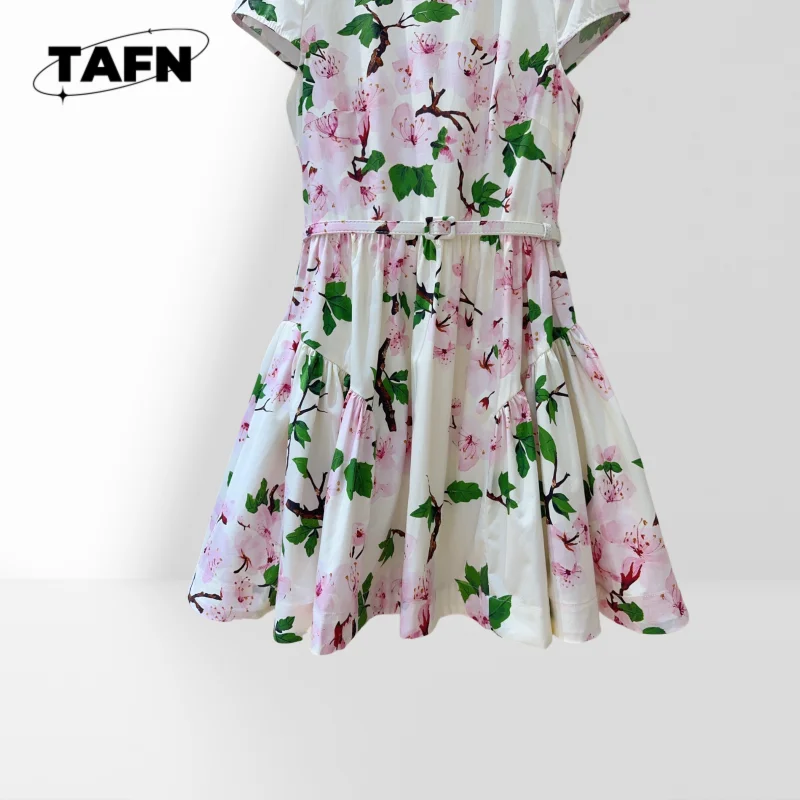 Vestido elegante High Street hermosa moda calidad superior vestido de cachemira de inspiración vintage cómodo Primavera Verano AF2701