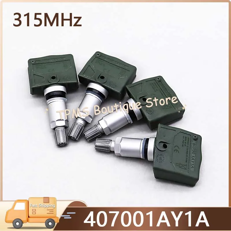 

4 шт., 433 МГц, 407001AY1A, датчик TPMS, система контроля давления в шинах для Infiniti M серии Nissan GT-R Armada Juke Murano Renault
