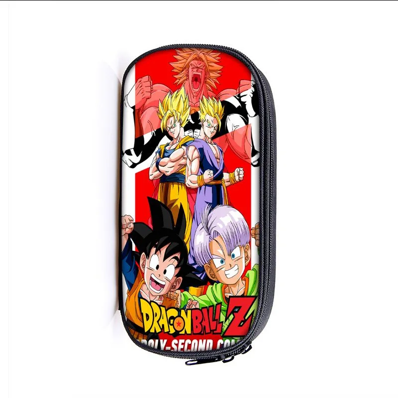 Dragon Ball Anime Son Goku Cartoon Large Capacity Pencil Case Fashion Boys Girls Pen Bags School Student Supplies Stationery Box