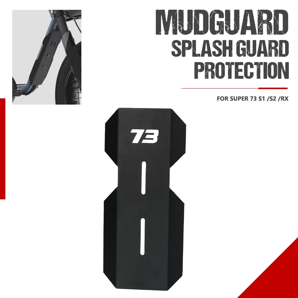 For Super 73 S1 / S2 / RX Motorcycle Accessories Aluminium Rear Middle Fender Cover Back Mudguard Splash Guard Protector Cover