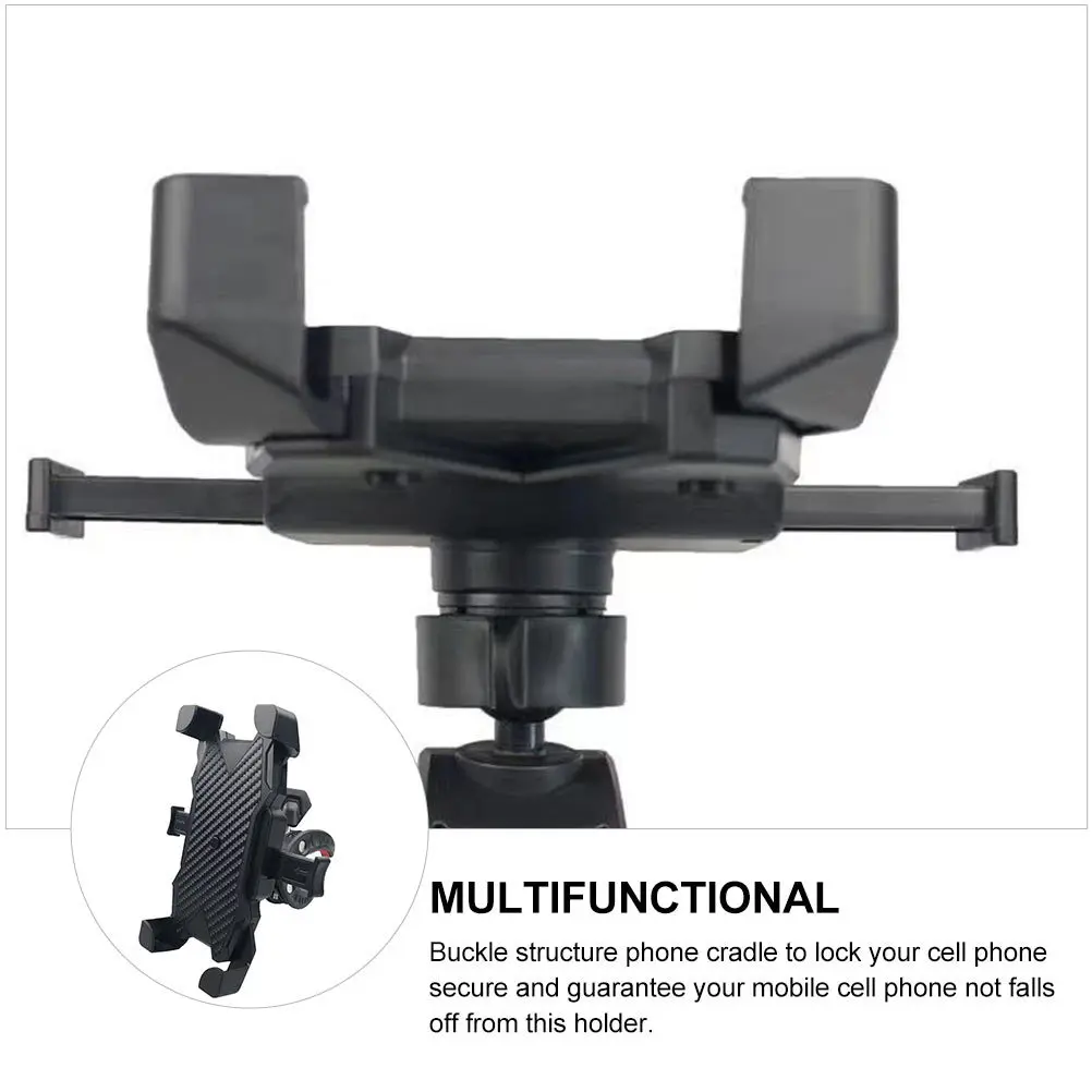 

360 Degree Rotating Motorcycle Phone Holder Anti-Fall Bicycle Mount Support Universal Handlebar Bracket For Scooter Navigation