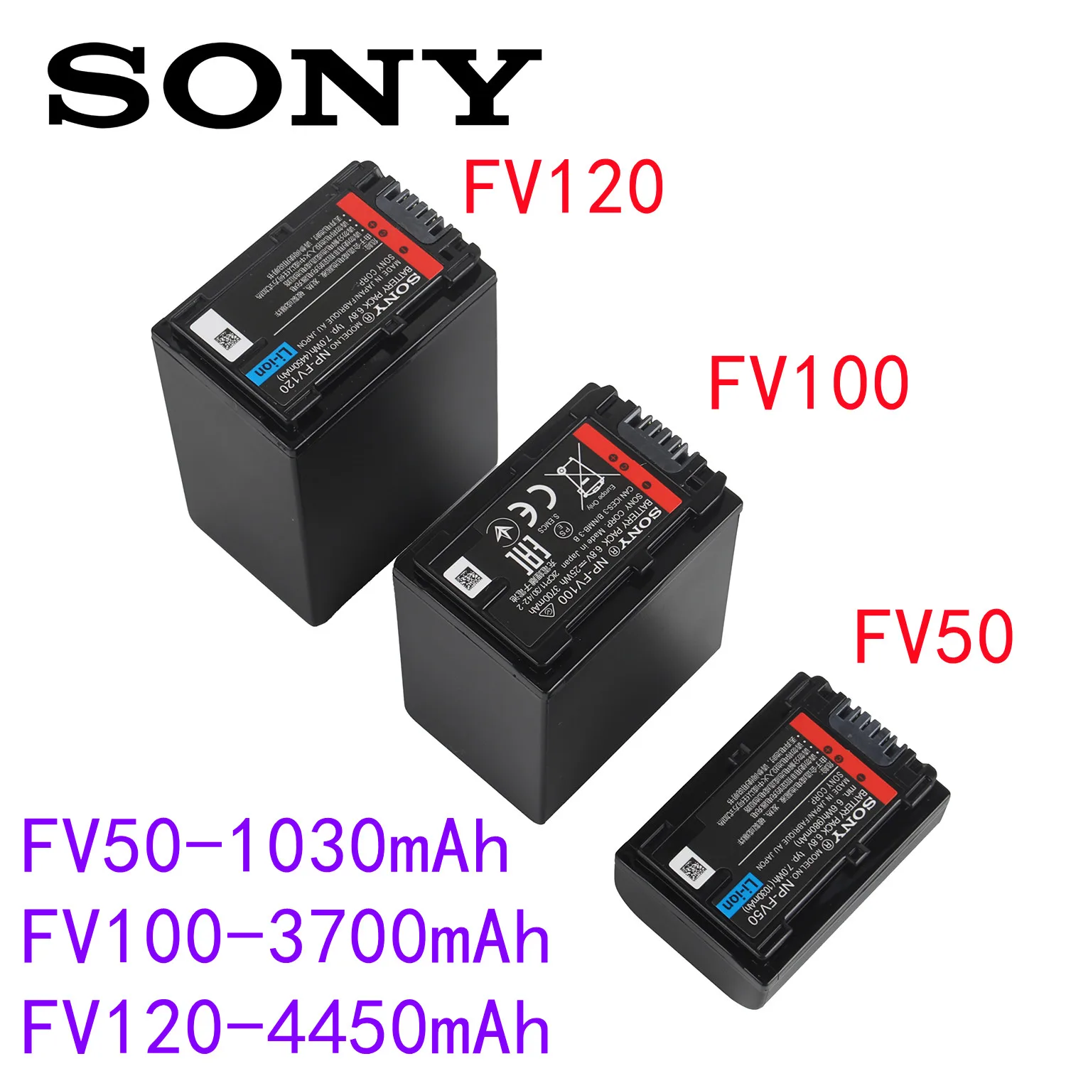 ソニー用バッテリー,np fv100a,NP-FV100,fv100,NP-FV30, NP-FV50, NP