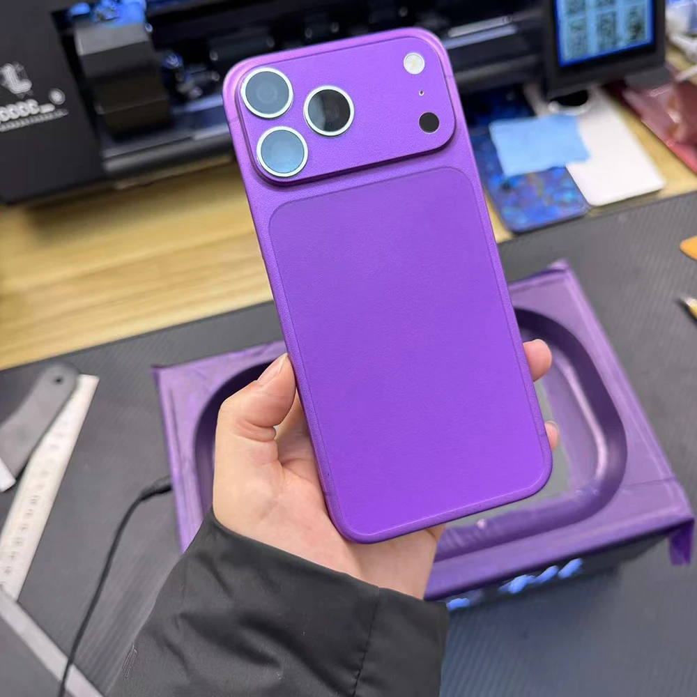 FONLYU 10 szt. Folia zmieniająca kolor do tylnej obudowy telefonu A4, maszyna do pakowania próżniowego, do iPhone 18 17 16 15 14 13 Pro Max — zdjęcie produktu 6