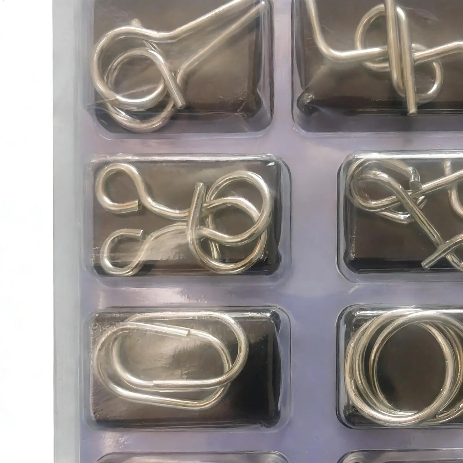 Metalen puzzels Educatief logica-training Speelgoed Intelligentietest Brain Teaser Draad Metalen puzzels voor thuiskantoor Schoolreizen