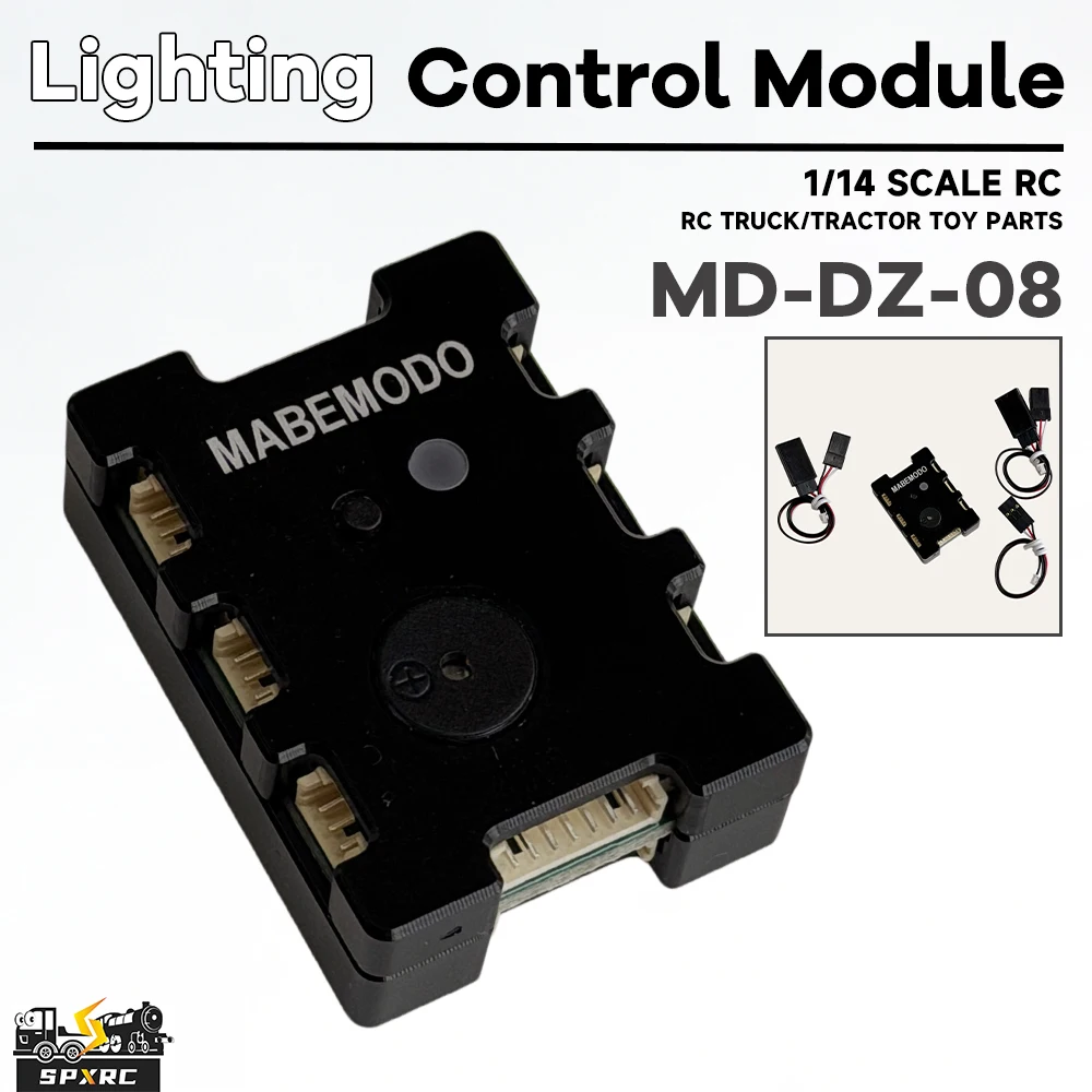 Módulo de Control de Iluminación MODO MD-DZ-08, Modo de Luz Trasera y Delantera Conmutable para Camión de Juguete RC Tamiyaa 1/14, Piezas de Modelo de Tractor