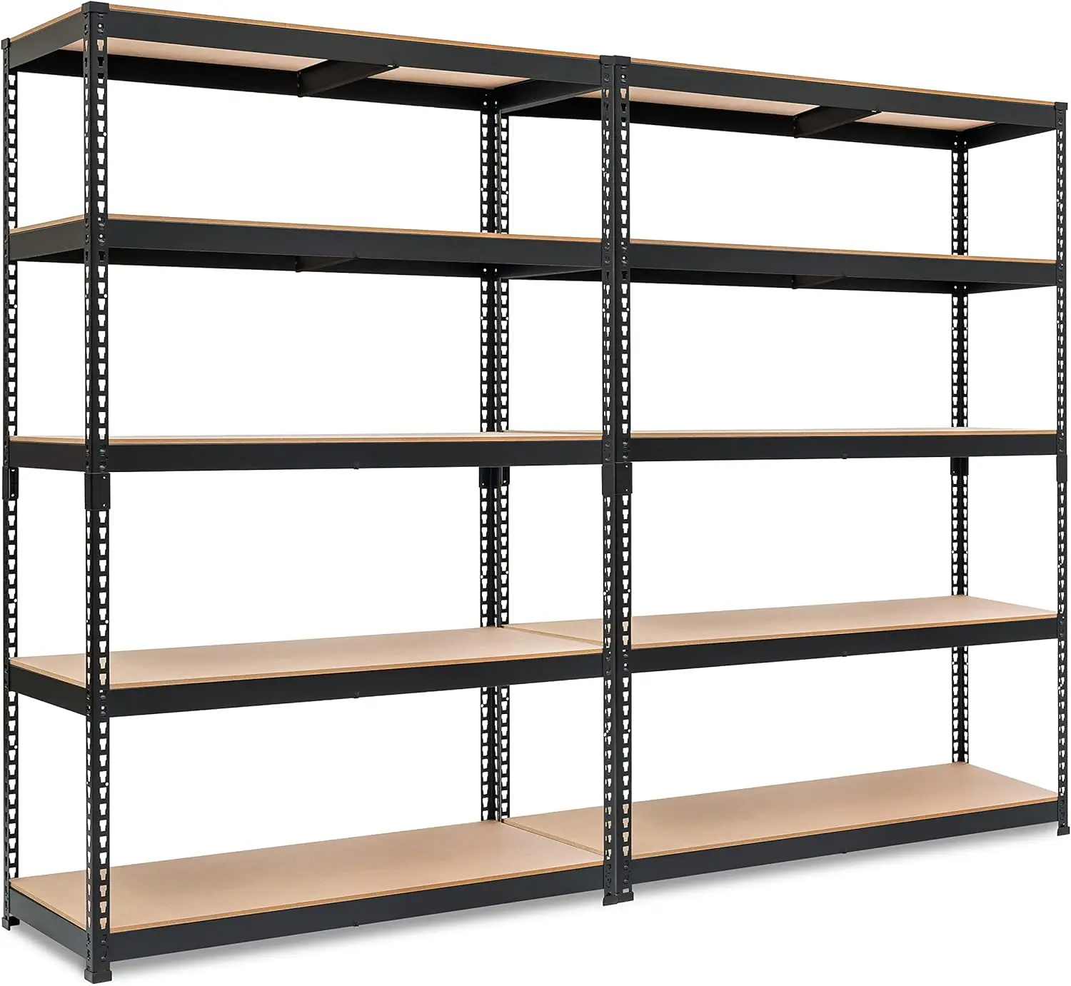 

5 Tier Laminated Boltless Heavy Duty Garage Storage Adjustable Wide Size Metal Shelving Unit Utility Rack Shelves Organization