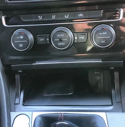 15W Car wireless charger fast charger charging pad panel phone holder for Volkswagen Golf 7 MK7 2013-2018 accessories