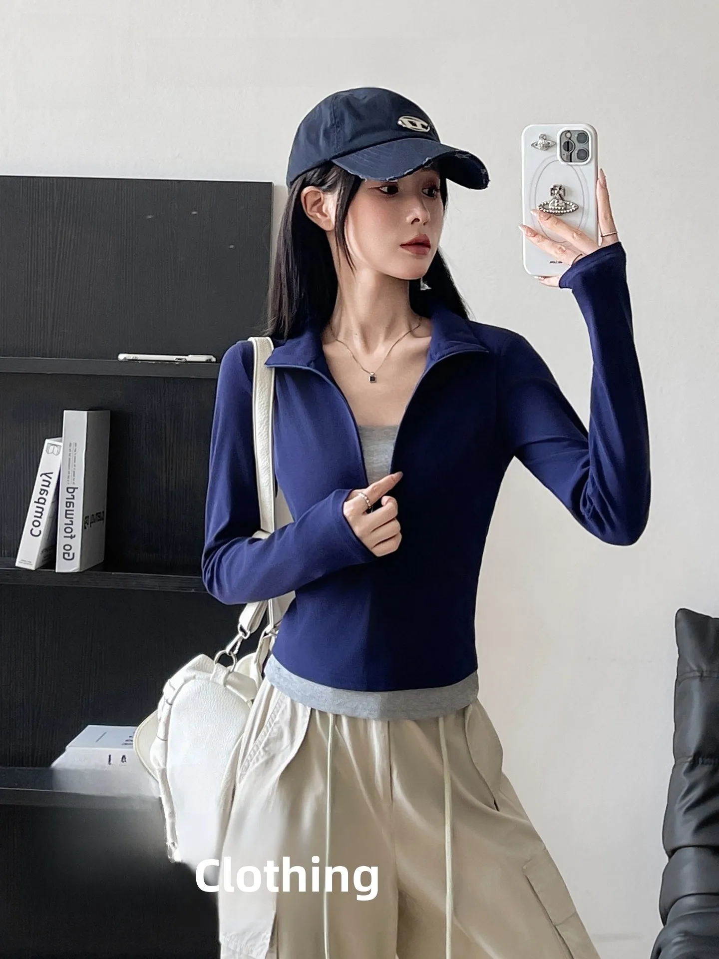 

Футболка с воротником-стойкой, облегающая, для йоги и фитнеса, базовый слой, новинка 2026, с подходящим вырезом на плечах