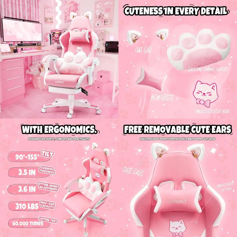 Ergonomic Pu Leathe… - image