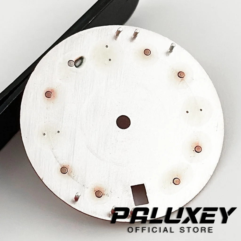 28.5 مللي متر NH35 أمة الله ساعة الطلب الأخضر مضيئة ساعة الوجه صالح NH35 NH36 4R 7S حركة ل SUB NH35