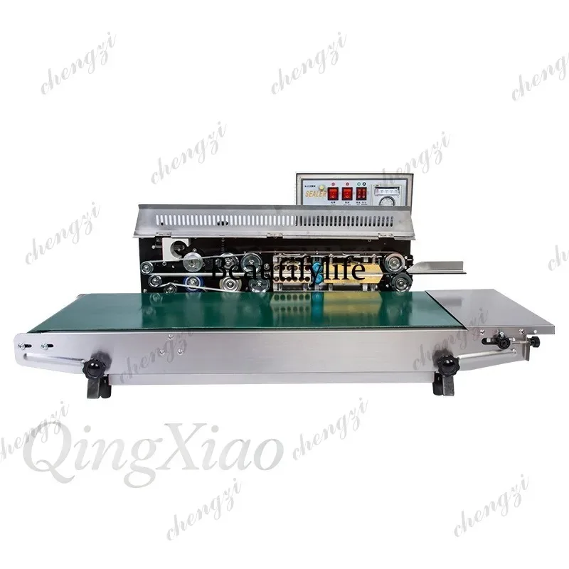HR  Ink Wheel Coding Machine for Production Date Printing Fully Automatic Continuous Sealing Machine for Film Tea Bags