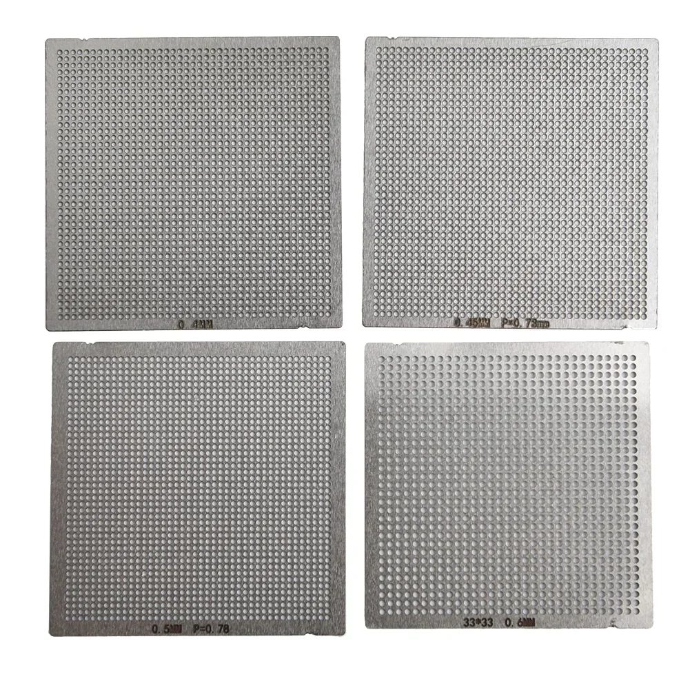 27PCS Steel Reball Reballing Rework Net Stencil Directly Heat Parts Kit For Welding Soldering Equipment  Consumables